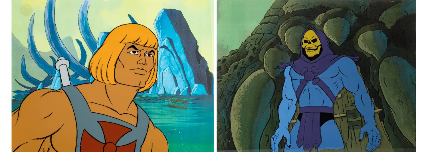 He-Man and the Masters of the Universe He-Man and Skeletor Production Cel Group of 2 (Filmation, c. 1983-85). (Total: 2)