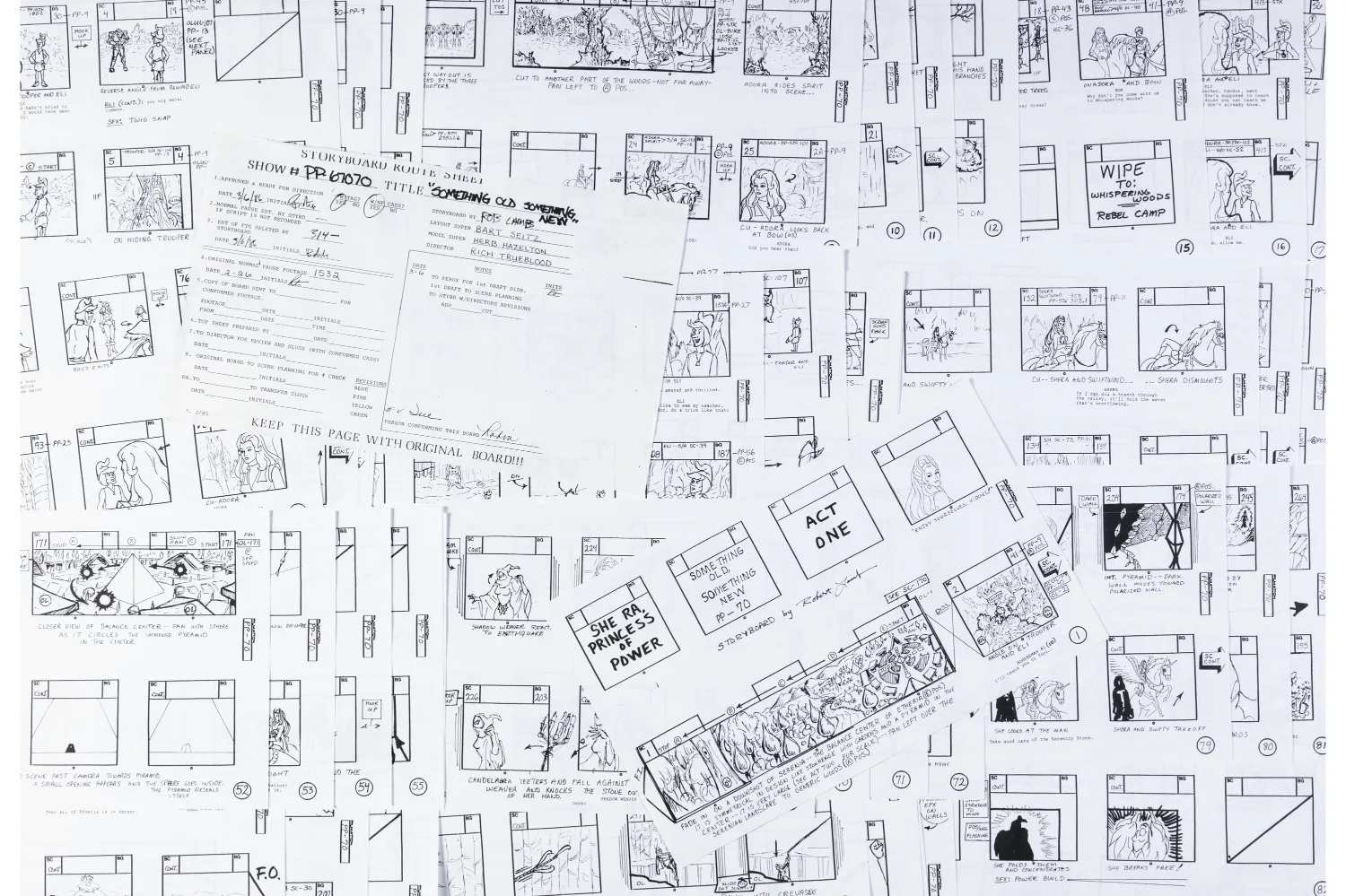 She-Ra, Princess of Power "Something Old, Something New" 91-Page Storyboard (Filmation, 1986)