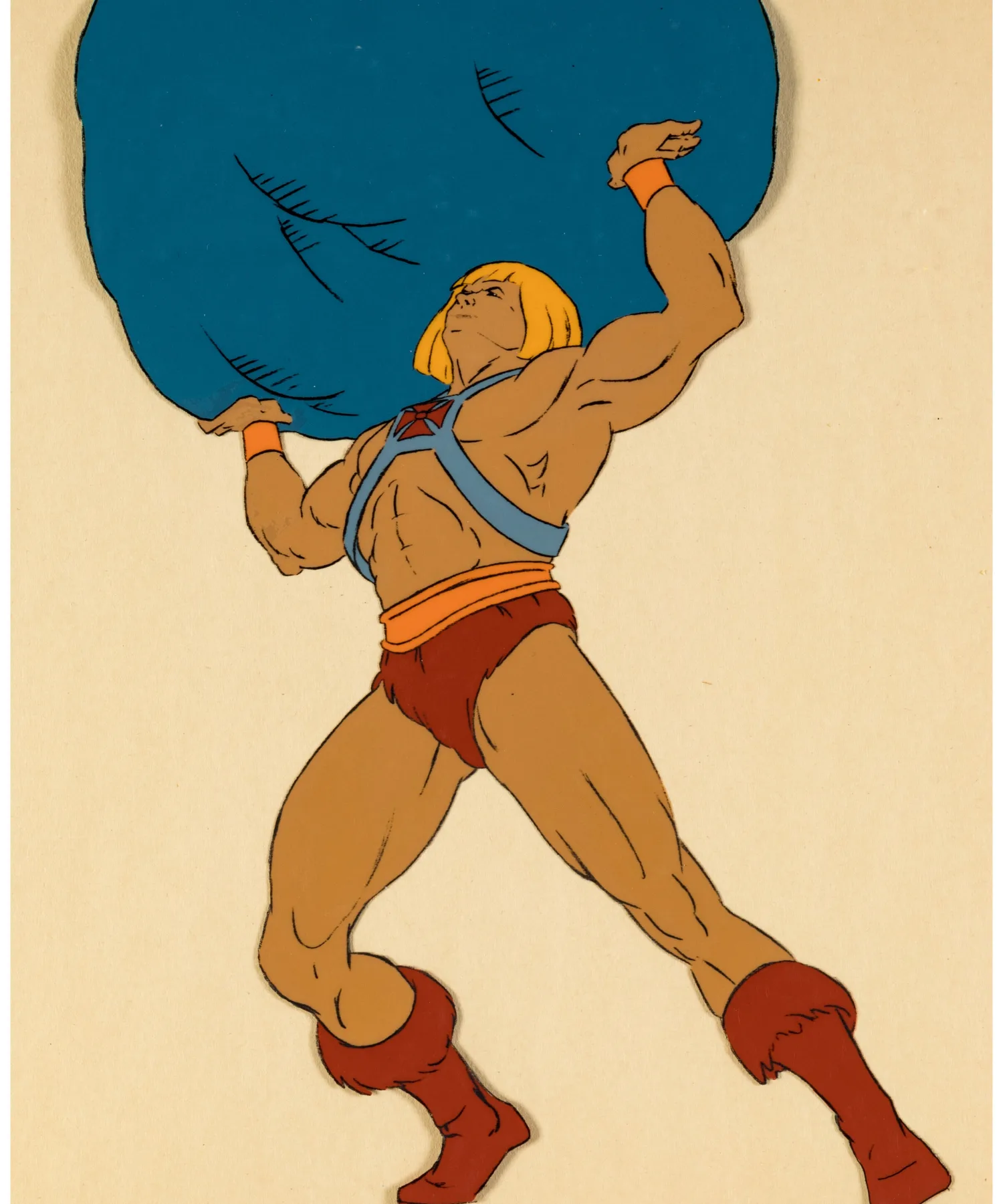 He-Man and the Masters of the Universe Original Production Cel Featuring He-Man (Filmation, c. 1983-85)