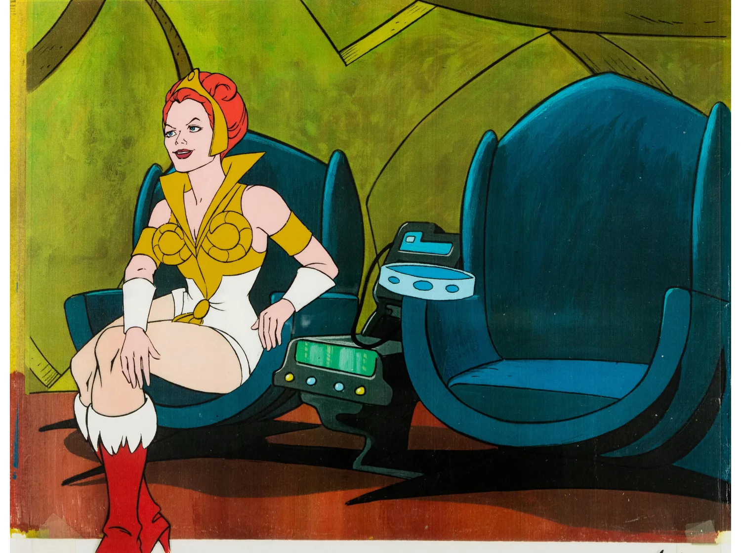 He-Man and the Masters of the Universe Episode 2 Season #1, Production Cel MU6, Printed Background (Filmation Associates