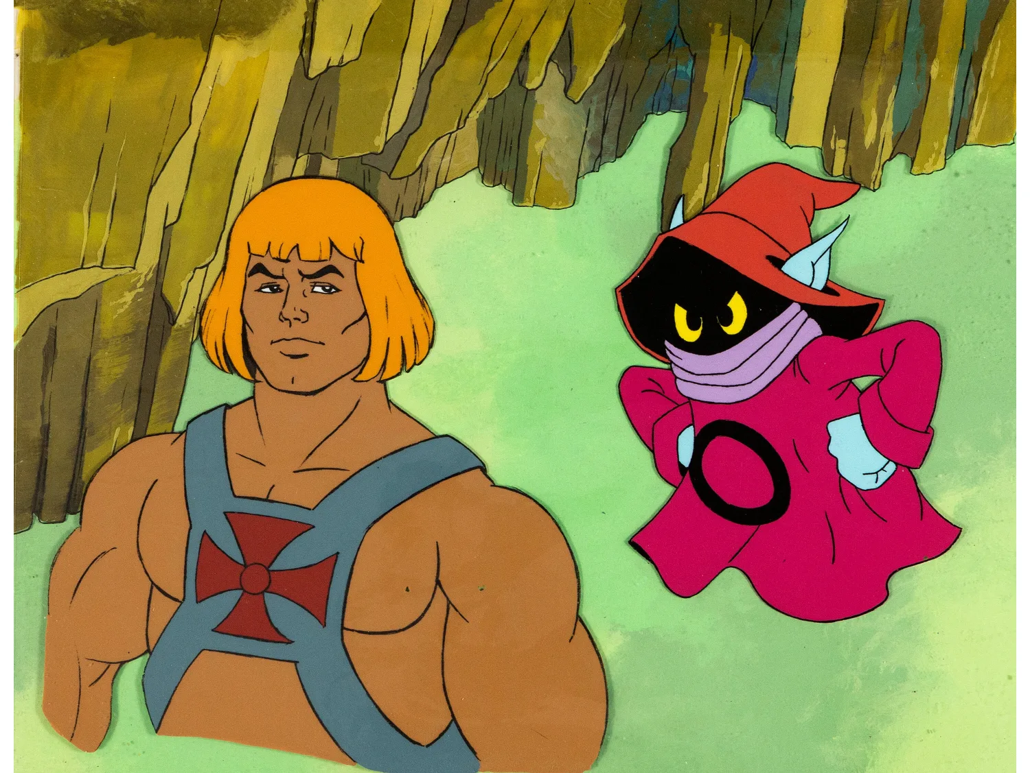 He-Man and the Masters of the Universe Episode 1 Season #1, Production Cel MU4, Production Background (Filmation Associa