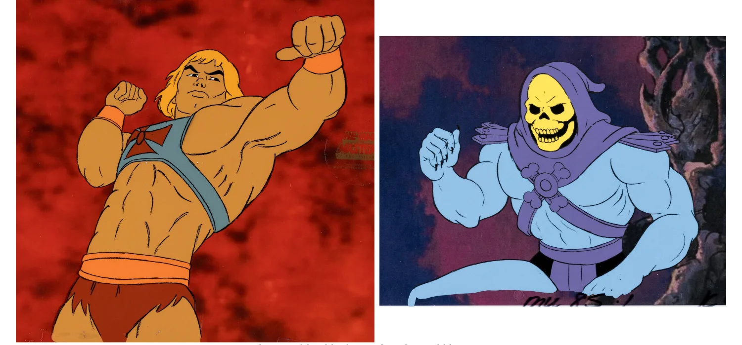 He-Man and the Masters of the Universe He-Man and Skeletor Production Cel Group of 2 (Filmation, c. 1983-85). (Total: 2)