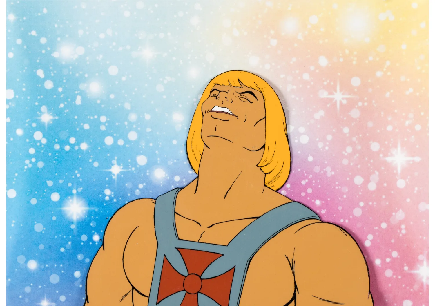 He-Man and the Masters of the Universe Laughing He-Man Stock Production Cel (Filmation, c. 1983-85)