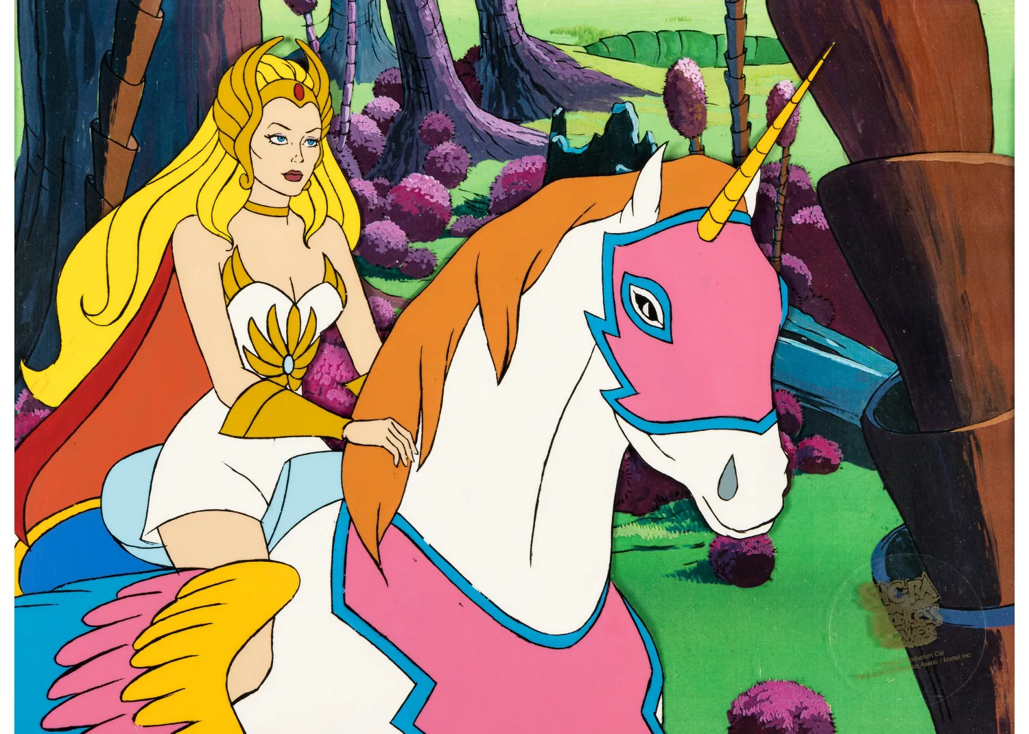 She-Ra: Princess of Power She-Ra and Swift Wind Production Cel (Filmation, c. 1985-87)