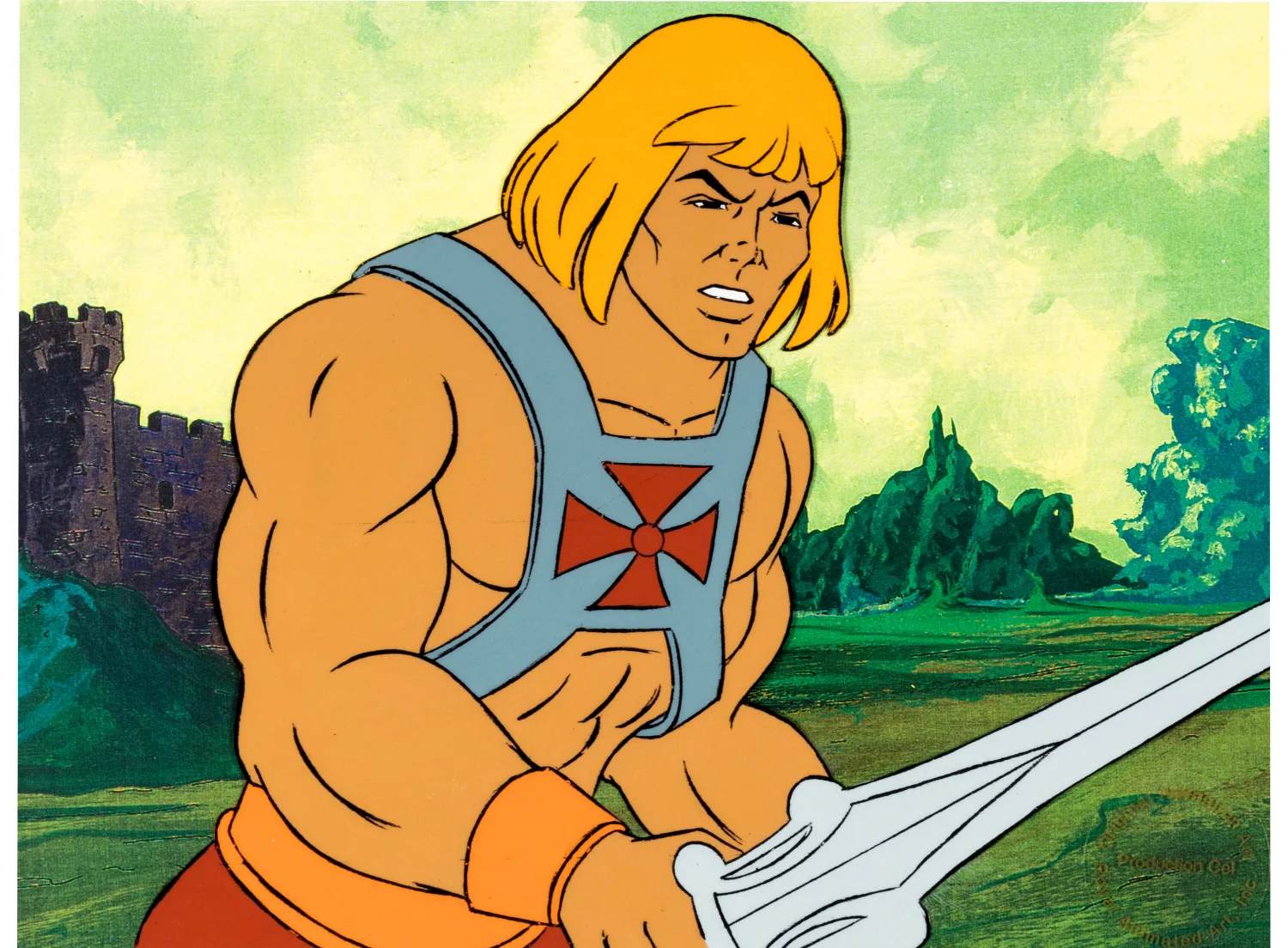 He-Man and the Masters of the Universe Original He-Man Production Cel (Filmation, c. 1983-85)