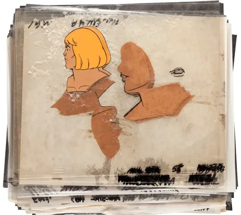 He-Man Master of the Universe Animation Cel and Drawing Original Art Group (Filmation, c. 1980s)