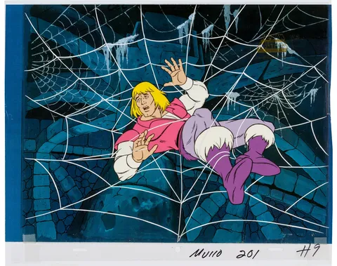 He-Man and the Masters of the Universe Prince Adam Production Cel with COA Animation Art (Filmation, 1983). (Total: 2 Or