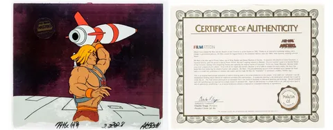 He-Man and the Masters of the Universe Orko Production Cel Setup with COA Animation Art (Filmation, 1983). (Total: 20 Or