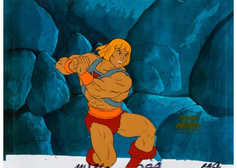 He-Man and the Masters of the Universe He-Man Cel with COA Animation Art (Filmation, 1983). (Total: 2 Items)