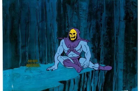 He-Man and the Masters of the Universe Skeletor Cel with COA Animation Art (Filmation, 1983)