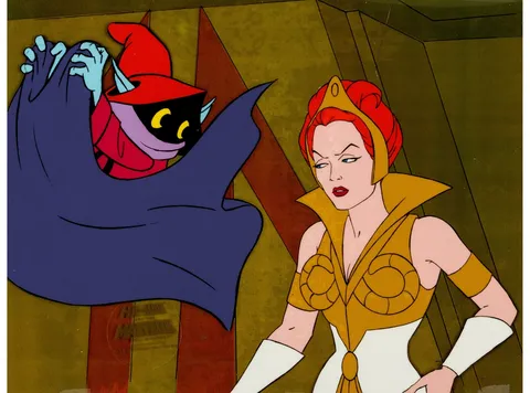 He-Man and the Masters of the Universe Teela and Orko Production Cel Setup (Filmation, 1983)