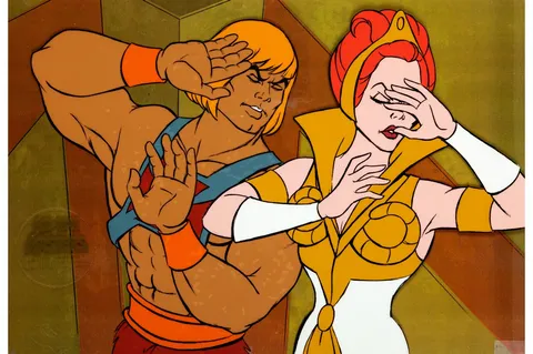He-Man and the Masters of the Universe Teela Production Cel (Filmation, 1983). (Total: 4 Items)