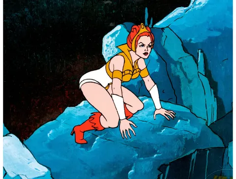 He-Man and the Masters of the Universe Teela Production Cel (Filmation, 1983). (Total: 2 Items)