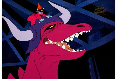 He-Man and the Masters of the Universe Orko and Granamyr Production Cel Setup and Animation Drawing Group (Filmation, 19