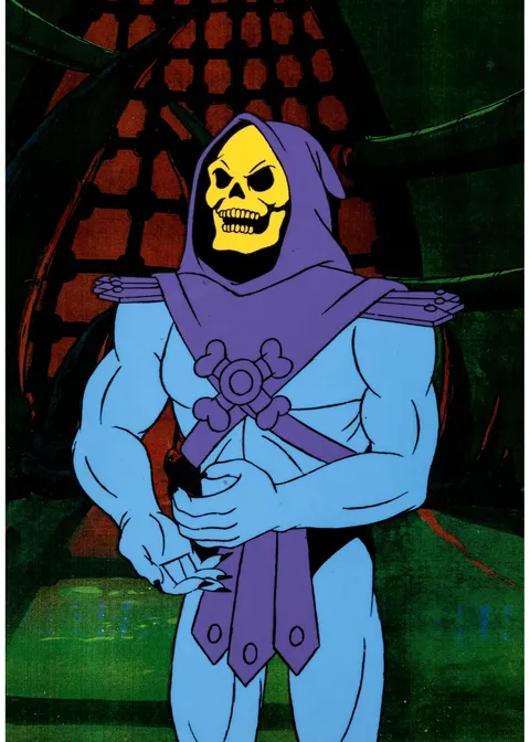 He-Man and the Masters of the Universe Skeletor Production Cel (Filmation, 1984). (Total: 2 Items)