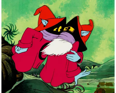 He-Man and the Masters of the Universe Orko and Uncle Montork Production Cel (Filmation, 1983). (Total: 2 Items)