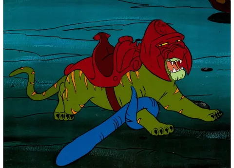He-Man and the Masters of the Universe Battle Cat Production Cel (Filmation, 1983). (Total: 3 Items)