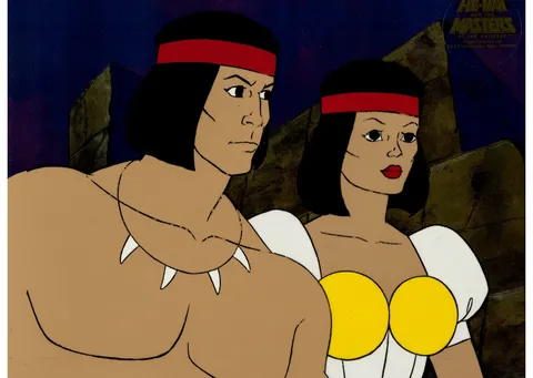 He-Man and the Masters of the Universe Eric and Una Production Cel (Filmation, 1983). (Total: 3 Items)
