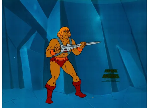 He-Man and the Masters of the Universe Production Cel (Filmation, 1983). (Total: 2 Items)