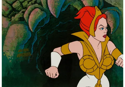 He-Man and the Masters of the Universe Teela Production Cel (Filmation, 1983). (Total: 2 Items)