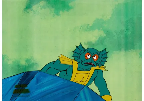 He-Man and the Masters of the Universe Mer-Man Production Cel (Filmation, 1983). (Total: 2 Items)