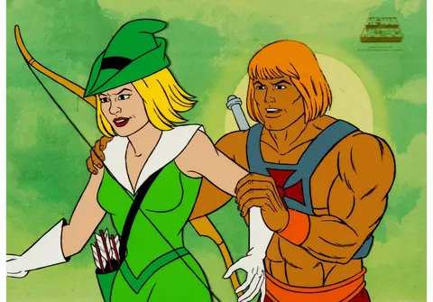 He-Man and the Masters of the Universe He-Man and Lady Arvela Production Cel (Filmation, 1984). (Total: 2 Items)