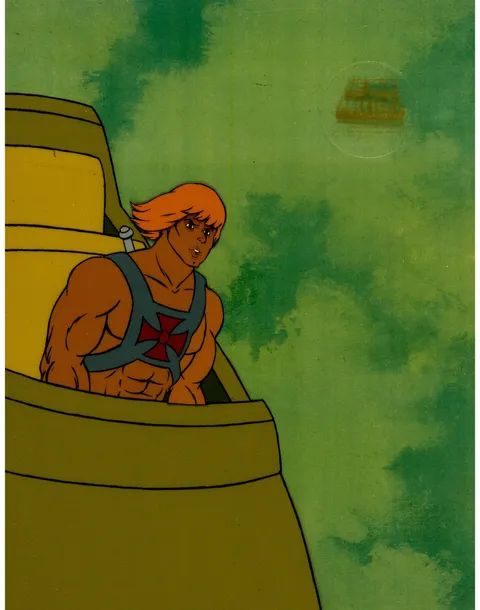 He-Man and the Masters of the Universe Production Cel Setup and Animation Drawing Group (Filmation, 1984). (Total: 9 Ite