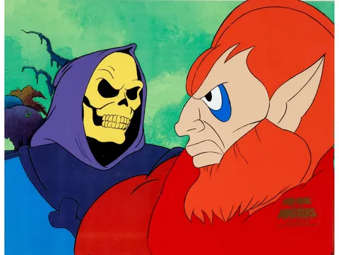 He-Man and the Masters of the Universe Skeletor and Beast Man Production Cel (Filmation, 1983). (Total: 3 Items)