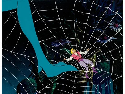 He-Man and the Masters of the Universe Prince Adam Production Cel Setup (Filmation, 1984). (Total: 4 Items)