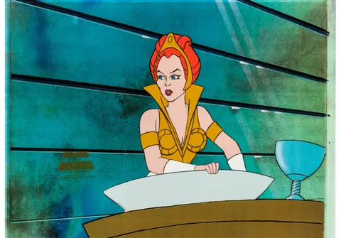 He-Man and the Masters of the Universe Teela Production Cel (Filmation, 1983). (Total: 2 Items)