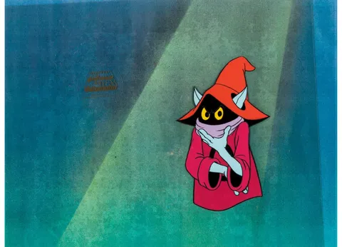 He-Man and the Masters of the Universe Orko Production Cel Setup (Filmation, 1983). (Total: 3 Items)