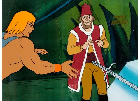 He-Man and the Masters of the Universe He-Man Production Cel Setup (Filmation, 1983)