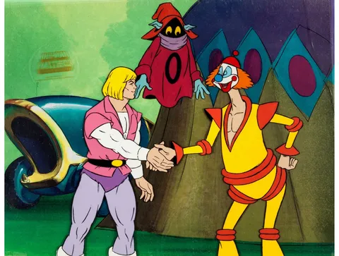 He-Man and the Masters of the Universe He-Man and Orko Production Cel Setup (Filmation, 1984)