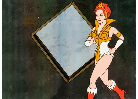 He-Man and the Masters of the Universe Teela Production Cel (Filmation, 1984). (Total: 2 Items)