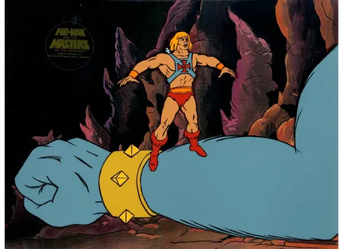 He-Man and the Masters of the Universe Production Cel (Filmation, 1983). (Total: 2 Items)