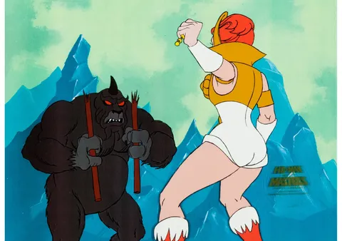 He-Man and the Masters of the Universe Teela Production Cel (Filmation, 1983). (Total: 2 Items)