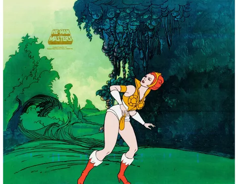 He-Man and the Masters of the Universe Teela Production Cel (Filmation, 1984)