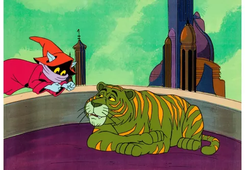 He-Man and the Masters of the Universe Orko and Cringer Production Cel Setup and Animation Drawing Group (Filmation, 198