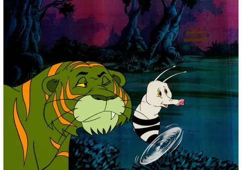 He-Man and the Masters of the Universe Cringer Production Cel Setup (Filmation, 1984). (Total: 2 Items)