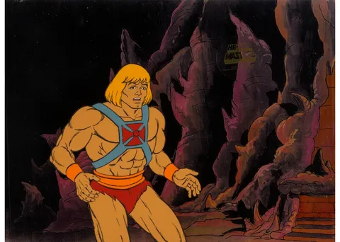 He-Man and the Masters of the Universe Production Cel and Animation Drawing Group of 3 (Filmation, 1984). (Total: 4 Item