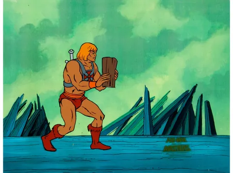 He-Man and the Masters of the Universe Production Cel (Filmation, 1983). (Total: 2 Items)