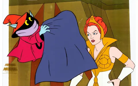 He-Man and the Masters of the Universe Orko and Teela Production Cel Setup (Filmation, 1984). (Total: 3 Items)