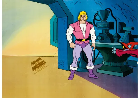He-Man and the Masters of the Universe Prince Adam and Orko Production Cel (Filmation, 1983). (Total: 3 Original Art)