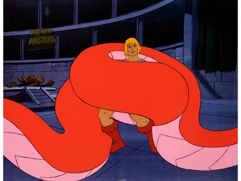 He-Man and the Masters of the Universe Production Cel (Filmation, 1983). (Total: 2 Items)