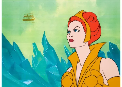 He-Man and the Masters of the Universe Teela Production Cel (Filmation, 1984). (Total: 2 Items)