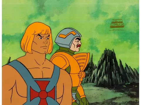 He-Man and the Masters of the Universe Man-At-Arms Production Cel (Filmation, 1984). (Total: 3 Original Art)