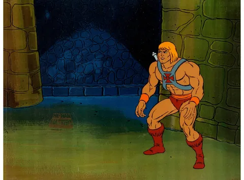 He-Man and the Masters of the Universe Production Cel and Animation Drawing Group (Filmation, 1984). (Total: 2 Original