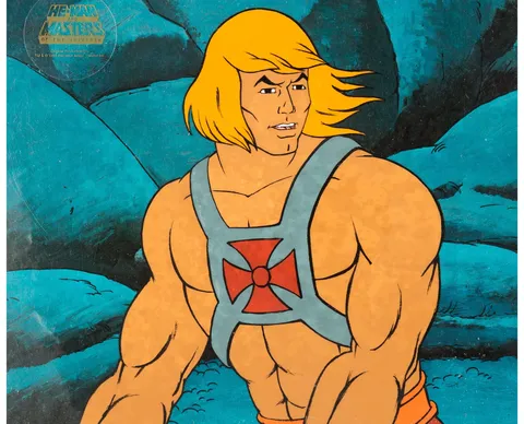He-Man and the Masters of the Universe Production Cel Setup (Filmation, 1984). (Total: 4 Original Art)