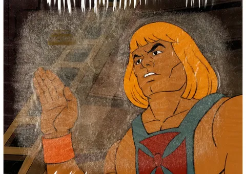 He-Man and the Masters of the Universe Production Cel Setup, Animation Drawings, and Production Folder Group (Filmation