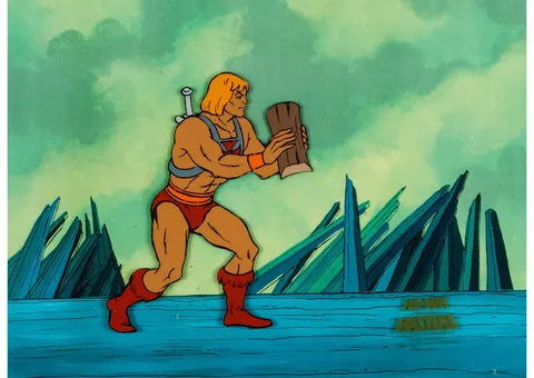 He-Man and the Masters of the Universe Production Cel Setups Group of 3 (Filmation, 1984) (Total: 3 Original Art)